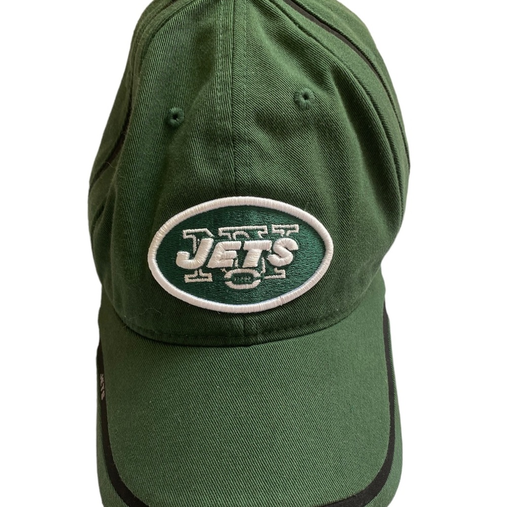 New York jets hat green one size Velcro preowned